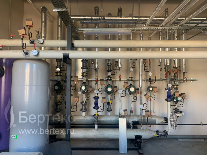Строительство котельной, подводящего газопровода, системы отопления для комплекса зданий