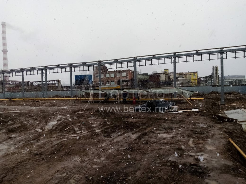 Проект газопровода на заводе Полипласт Северо-запад, г. Кингисепп