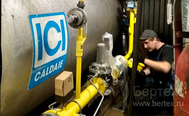 Реконструкция узла учета газа, ООО Бертекс